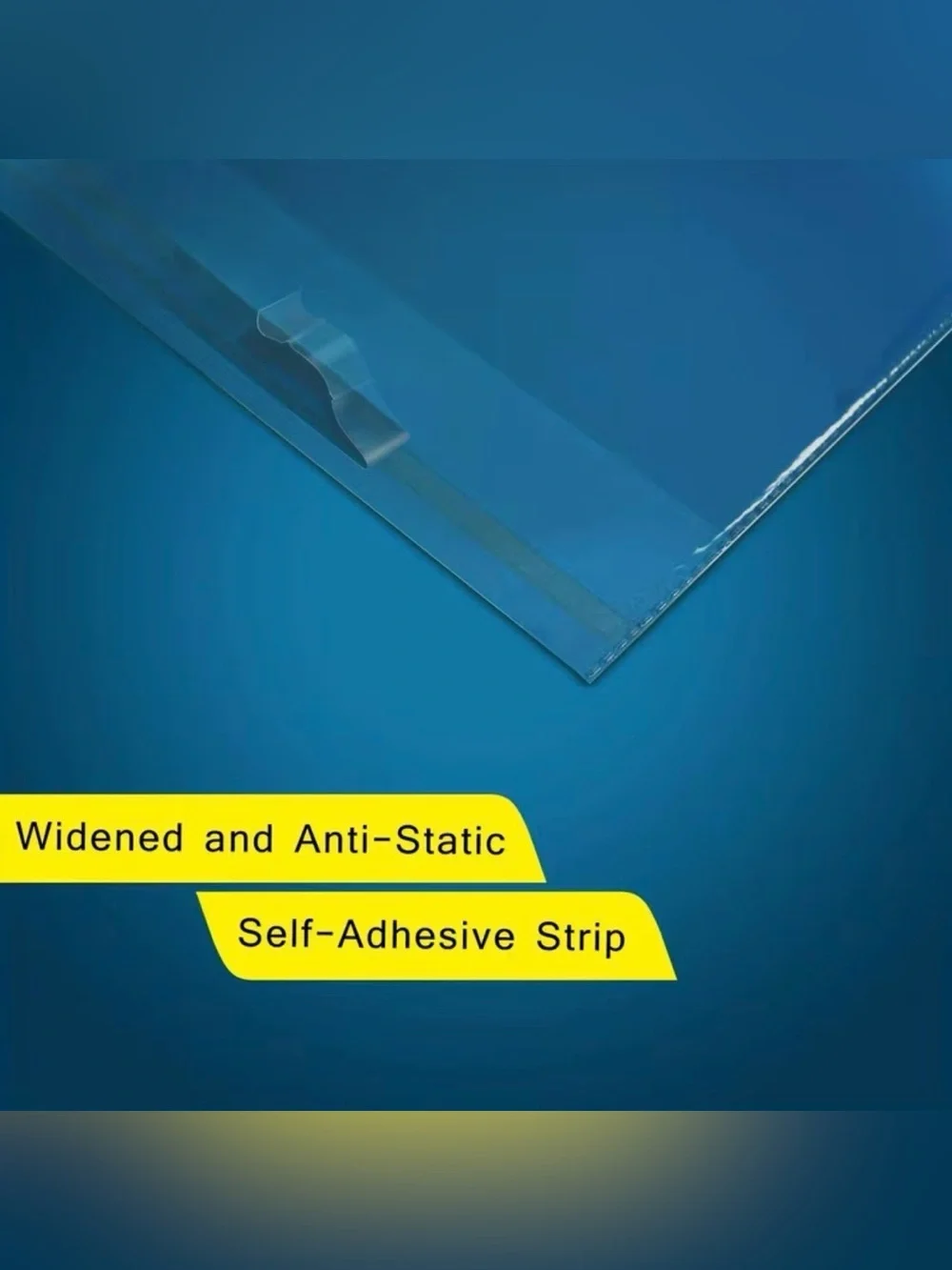 50pc Large 12”x15” Clear Cellophane Bags with Adhesive Seal